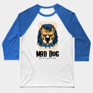 Mad Dog Punk Rocker Baseball T-Shirt